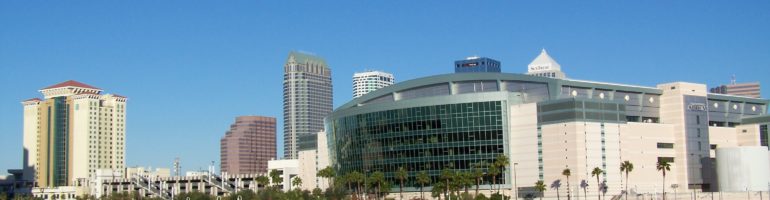 Amalie Arena, the Ice Palace of Tampa, Florida.